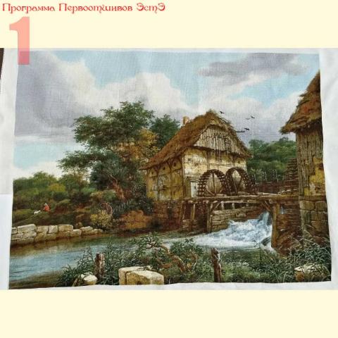 Вышивка  - ткань: Аида 18 ct, техника: крестик в 2 нитки <br>Автор вышивки: Булатова Наталья (Arasayka) <br>Программа Первоотшивов 2013, приз Завершенная работа