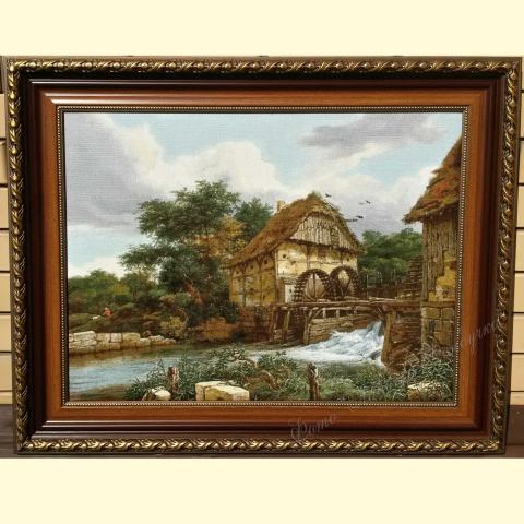 Оформленная вышивка  - ткань: Аида 18 ct, техника: крестик в 2 нитки <br>Автор вышивки: Булатова Наталья (Arasayka)