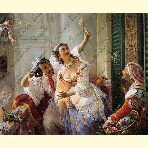 Оригинал схемы - отредактированная репродукция картины