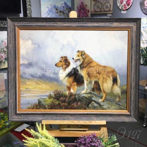 Вышивка в оформлении  - ткань 25 ct, техника: петит-поинт <br>Автор вышивки: Елена Быстрова<