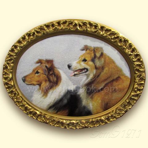 Оформленная вышивка  - ткань: Аида 18 ct, техника: крестик в 2 нитки<br>Автор вышивки: Данчинова Ирина (Зауралочка)