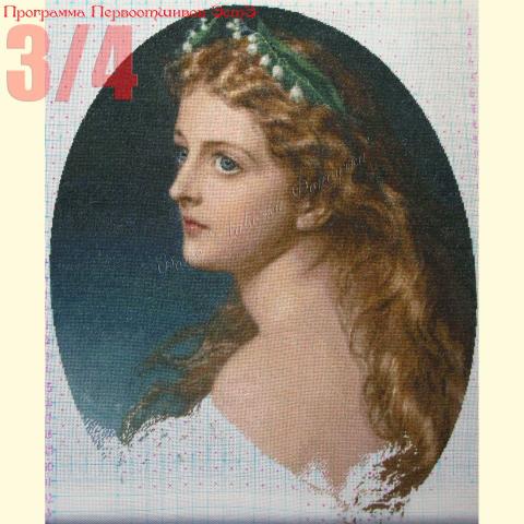 Вышивка  - ткань: Линда 27 ct, техника: петит-поинт <br>Автор вышивки: Екатерина Мусатова  (GattoC)<br>Программа Первоотшивов, приз 3/4 работы