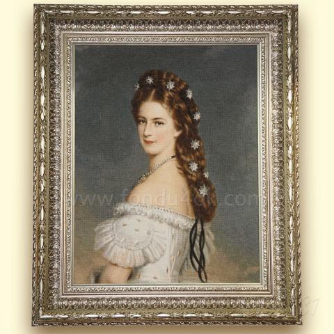 Оформленная вышивка  - ткань: Лугана 25 ct, техника: петит-полукрест<br>Автор вышивки: Елена Сандул