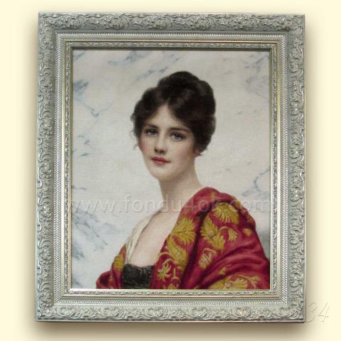 Оформленная вышивка  - ткань: Лугана 25 ct, , техника: петит/полукрест <br>Автор вышивки:  Елена Корcакова (Loreley)