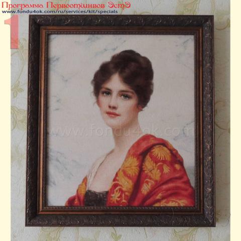 Оформленная вышивка  - ткань: Страмин-Конгресс 24 ct, , техника: петит/полукрест <br>Автор вышивки:  Оксана Северинова (Цветочек)<br>Программа Первоотшивов 2016, приз завершенная работа