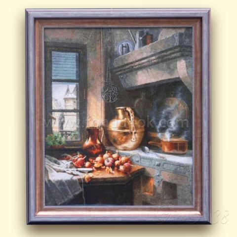 Оформленная вышивка  - ткань: гобеленовая сетка 25 ct, техника: петит-поинт <br>Автор вышивки: Датченко Ирина (mamila205)