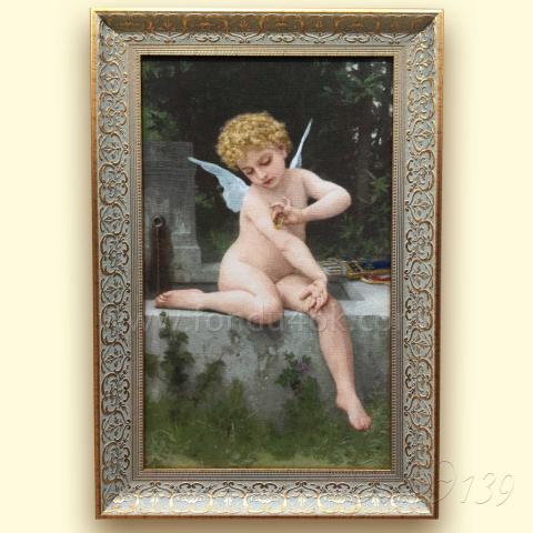 Оформленная вышивка  - ткань: Лугана 25 ct, техника: петит-полукрест <br>Автор вышивки: Татьяна Федина (tatusha)