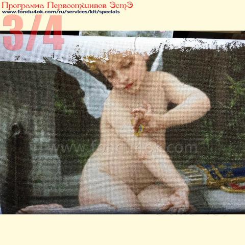 Вышивка  - ткань: Лугана 25 ct, техника: петит-полукрест <br>Автор вышивки: Татьяна Федина (tatusha)<br>Программа Первоотшивов 2019, приз 3/4 работы