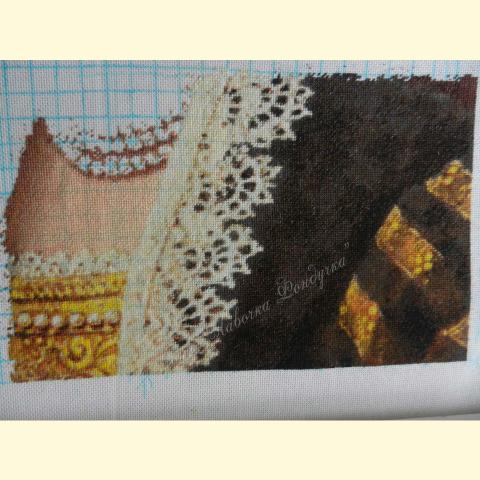 Вышивка  - ткань: Лугана 25 ct, техника: петит-поинт <br>Автор вышивки:  Елена Казаева (Ladotka)