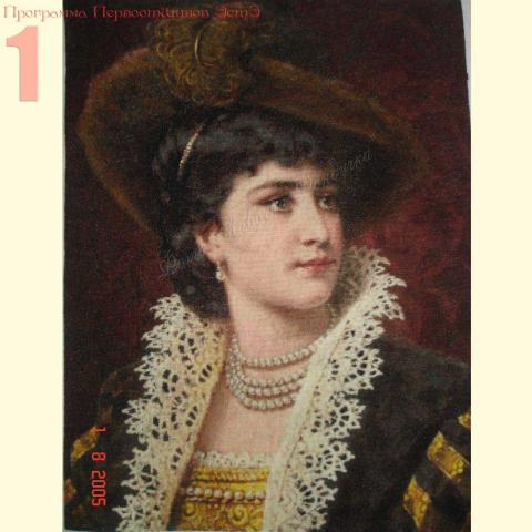 Вышивка  - ткань: Лугана 25 ct, техника: петит-поинт <br>Автор вышивки: Елена Казаева (Ladotka)<br>Программа Первоотшивов 2014, приз Завершенная работа