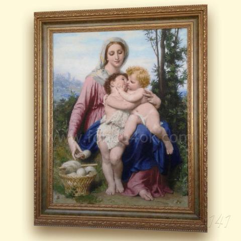 Оформленная вышивка  - ткань: Аида 18 ct, техника: крестик в 2 нитки <br>Автор вышивки: Инга Сушилова