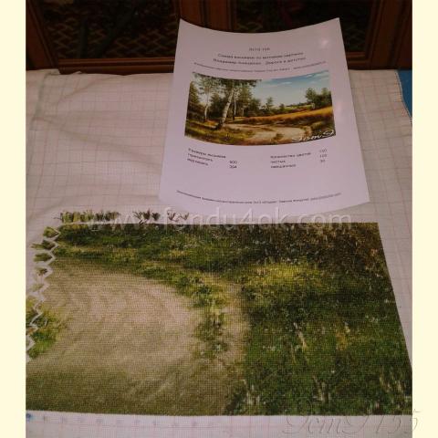 Вышивка  - ткань: Аида 18 ct, техника: крестик в 2 нитки<br>Автор вышивки: Худякова Инна