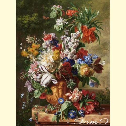 Скрин - компьютерное изображение схемы вышивки