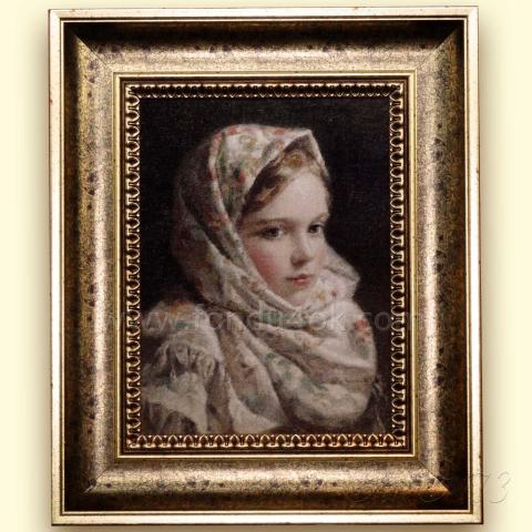 Оформленная вышивка  - ткань: Лугана 25 ct, техника: петит-поинт <br>Автор вышивки: Ирина Полувешкина (СоФкА)