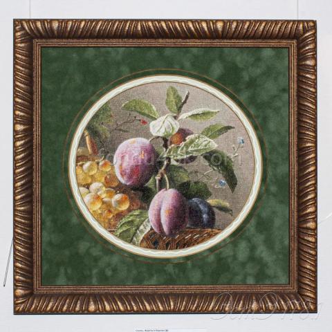 Оформление вышивки БелБагетМастер  - ткань: Сетка гобеленовая 25 ct, техника: петит/полукрест <br>Автор вышивки: Мария Зубанова (marycia)