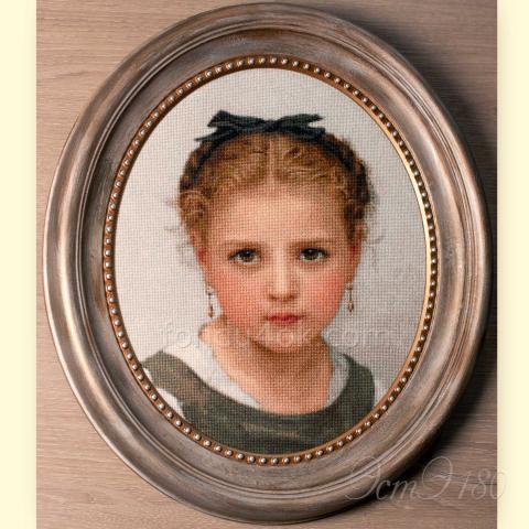 Оформленная вышивка  - ткань: Аида 20 ct, техника: крестик в 2 нитки <br>Автор вышивки: Катрин Баттенберг