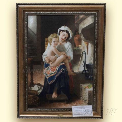 Оформленная вышивка  - ткань: Лугана 25 ct, техника: петит-поинт <br>Автор вышивки: Татьяна Борисенко (Палома)