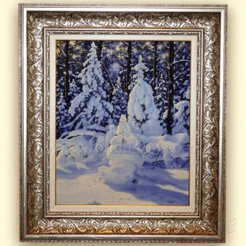 Оформленная вышивка  - ткань: Аида 18 ct, техника: крестик в 2 нитки <br>Автор вышивки: Гаганичева Ольга (kukuruzina)