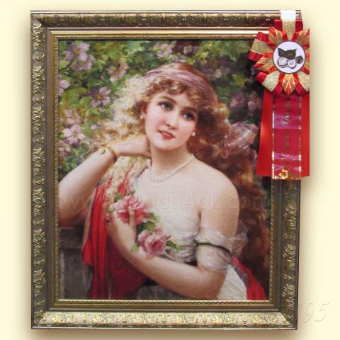 Оформленная вышивка  - ткань: Лугана 25 ct, техника: петит-поинт <br>Автор вышивки: Наталия Карант