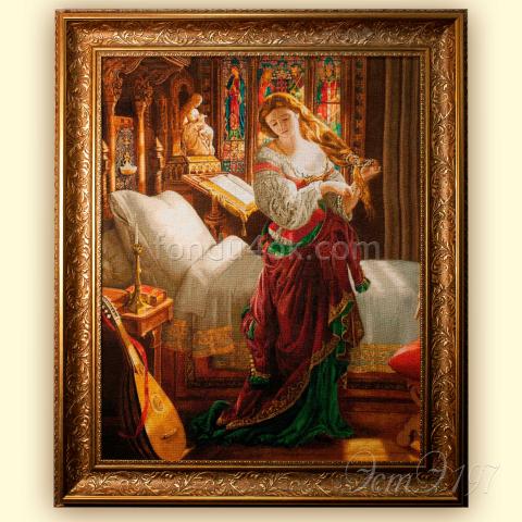 Оформленная вышивка  - ткань: Аида 18 ct, техника: крестик в 2 нитки<br>Автор вышивки: Ирина Жукова