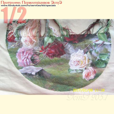 Вышивка  - ткань: Страмин-Конгресс 24 ct, , техника: петит/полукрест <br>Автор вышивки: Майя Ячменева (YMN)<br>Программа Первоотшивов 2017, приз 1/2 работы