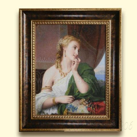 Оформленная вышивка  - ткань: Лугана 25 ct, техника: петит-поинт <br>Автор вышивки: Елена Казаева (Ladotka)<br>