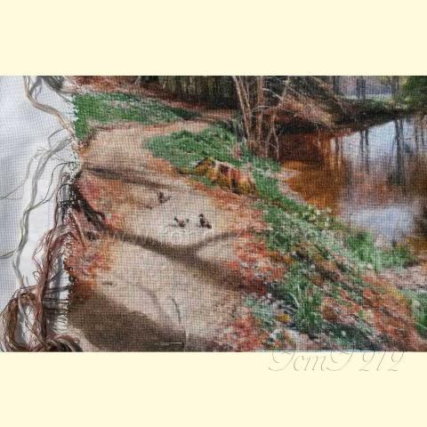 Вышивка  - ткань: Лугана 25 ct, техника: петит-полукрест <br>Автор вышивки: Татьяна Борисенко (Палома)