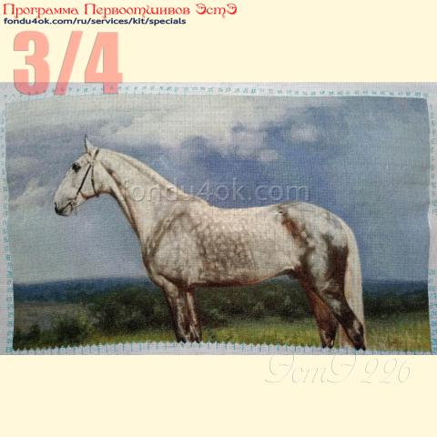 Вышивка  - ткань: Конгресс Страмин 24 ct, техника: петит/полукрест <br>Автор вышивки: Денис Денисов<br>Программа Первоотшивов 2024, приз 3/4 работы