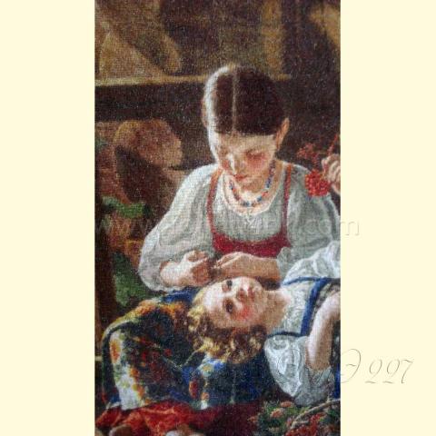 Вышивка  - ткань: Сетка 25 ct, техника: петит-полукрест <br>Автор вышивки: Ольга Тарасова (olya_tarasova_1958)