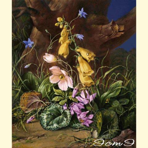 Скрин - компьютерное изображение схемы вышивки