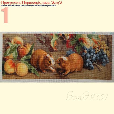 Вышивка  - ткань: Конгресс 24 ct, техника: петит-поинт <br>Автор вышивки: Елена Ветрова (Elena_V)<br>Программа Первоотшивов 2016, приз завершенная работа