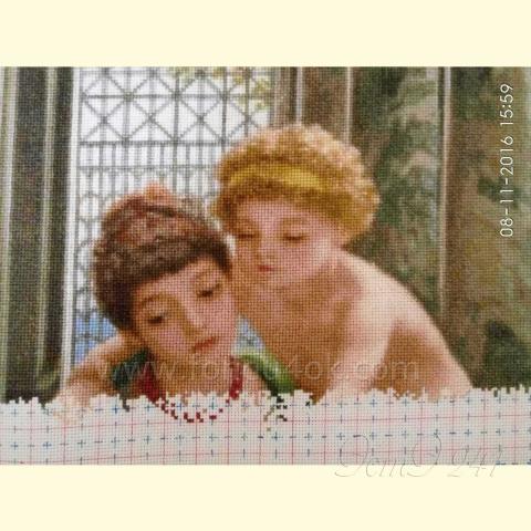 Вышивка  - ткань: Аида 18 ct, техника: крестик в 2 нитки<br>Автор вышивки: Елена Сухарева (Леночек)