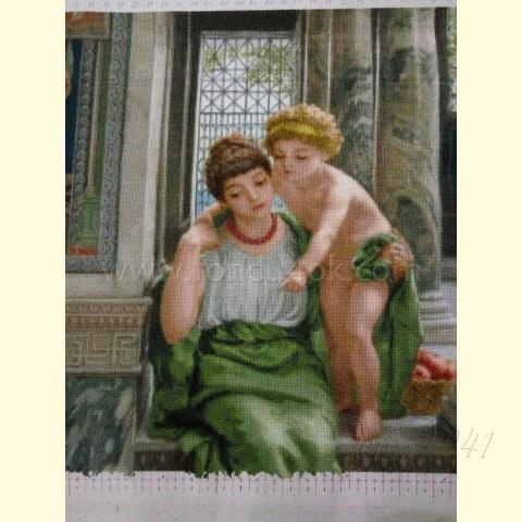 Вышивка  - ткань: Аида 18 ct, техника: крестик в 2 нитки<br>Автор вышивки: Елена Сухарева (Леночек)