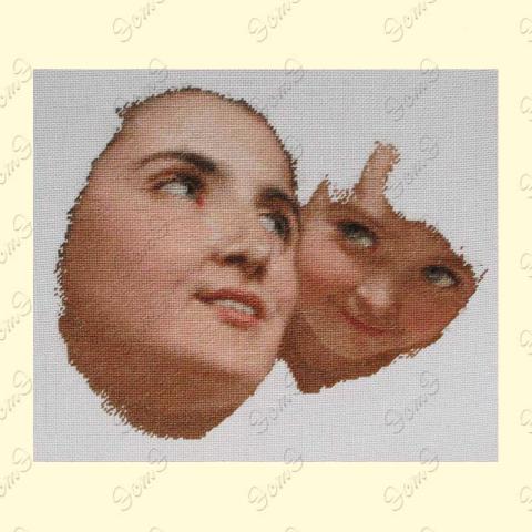 Вышивка  - ткань: Лугана 25 ct, техника: петит-поинт <br>Автор вышивки:  ЭстЭ