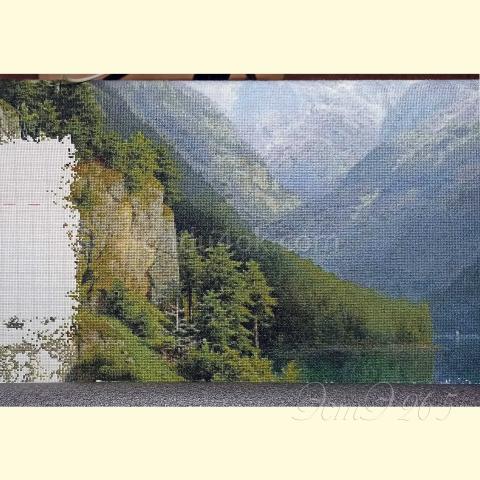 Вышивка  - ткань: Аида 18 ct, техника: крестик в 2 нитки<br>Автор вышивки: Елена Орлова (ЕленаО)