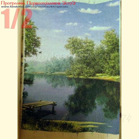 Вышивка  - ткань: Страмин-Конгресс 24 ct, техника: петит/полукрест <br>Автор вышивки: Наталья Макарова (наталииии)<br>Программа Первоотшивов 2018, приз 1/2 работы