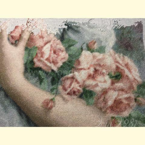 Вышивка  - ткань: Конгресс-страмин 24 ct, техника: петит-полукрест <br>Автор вышивки: Татьяна Федина (tatusha)