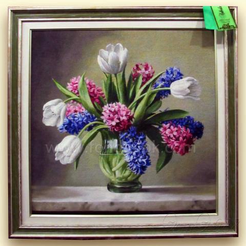 Вышивка  - ткань: Аида 20 ct, техника: крестик в 2 нитки<br>Автор вышивки: Макарова Ирина  (irma)<br>Программа Первоотшивов 2018, приз 1/4 работы