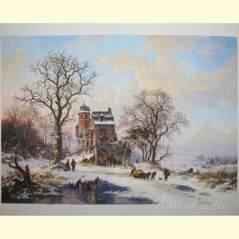 Вышивка  - ткань: Аида 18 ct, техника: крестик в 2 нитки<br>Автор вышивки: Лариса Бекряшева (ЛаВи)