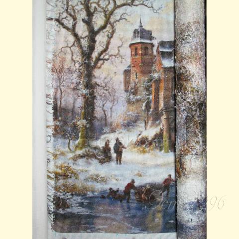 Вышивка  - ткань: Аида 18 ct, техника: крестик в 2 нитки<br>Автор вышивки: Лариса Бекряшева (ЛаВи)