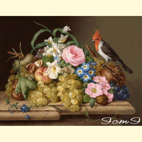 Скрин - компьютерное изображение схемы вышивки