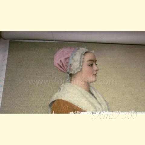 Вышивка  - ткань: Аида 18 ct, техника: крестик <br>Автор вышивки: Илона Тормосова (кукла)