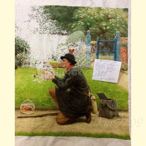 Вышивка  - ткань: Аида 18 ct, техника: крестик в 2 нитки<br>Автор вышивки: Любовь Пшеничникова (pshenichka63)