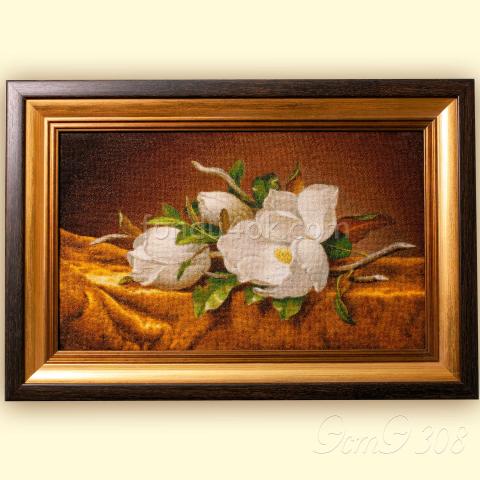 Вышивка в оформлении - ткань: Аида 18 ct, техника: крестик в 2 нитки<br>Автор вышивки: Валавина Елена (alenka_a)