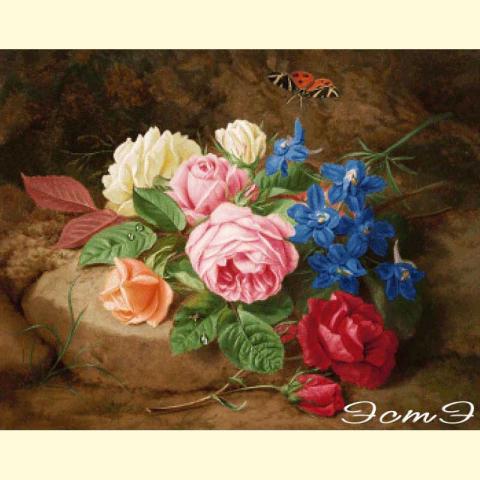 Скрин - компьютерное изображение схемы вышивки