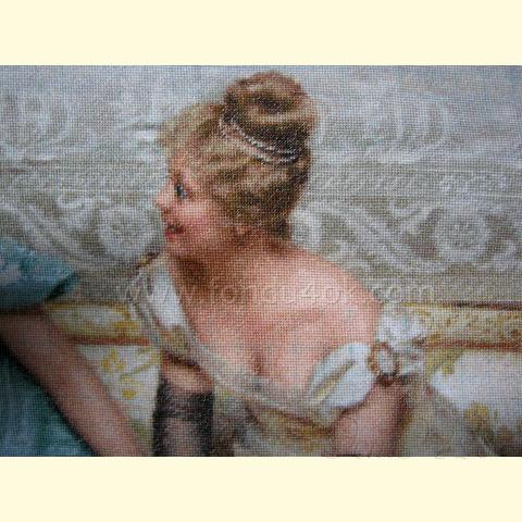 Вышивка  - ткань: Конгресс-страмин 24 ct, техника: петит-полукрест <br>Автор вышивки: Ирина Чистова (Шелли)