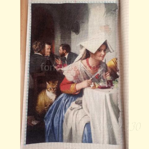 Вышивка  - ткань: Конгресс-страмин 24 ct, техника: петит-полукрест <br>Автор вышивки: Юлия Олейник