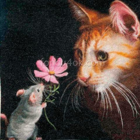 Вышивка  - ткань: Конгресс-страмин 24 ct, техника: петит-полукрест <br>Автор вышивки: Юлия Удодова (englove)