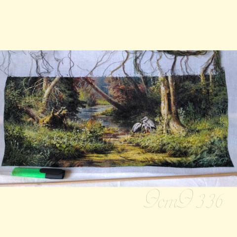 Вышивка  - ткань: Сетка гобеленовая 25 ct, техника: петит/полукрест <br>Автор вышивки: Мария Зубанова (marycia)