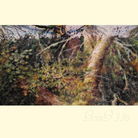 Вышивка  - ткань: Сетка гобеленовая 25 ct, техника: петит/полукрест <br>Автор вышивки: Мария Зубанова (marycia)